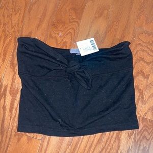 Women’s black tube top